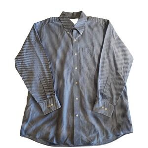 Tommy Hilfiger Designer Button Down 16.5 by 32-33 EUC Longsleeve Stripe Shirt